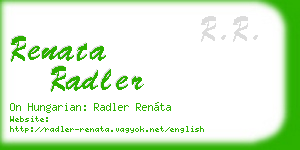 renata radler business card