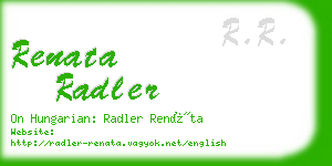 renata radler business card